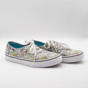 Vans Authentic Llama Taco Party Skate Shoe Kids Sz 5
